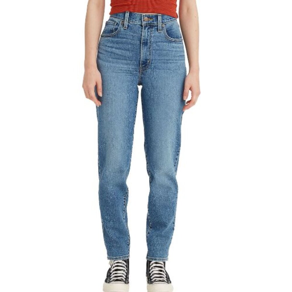 LEVI'S| High Rise Tapered Leg Mom Jeans - Medium Wash EUC SZ 31 (29 inseam)